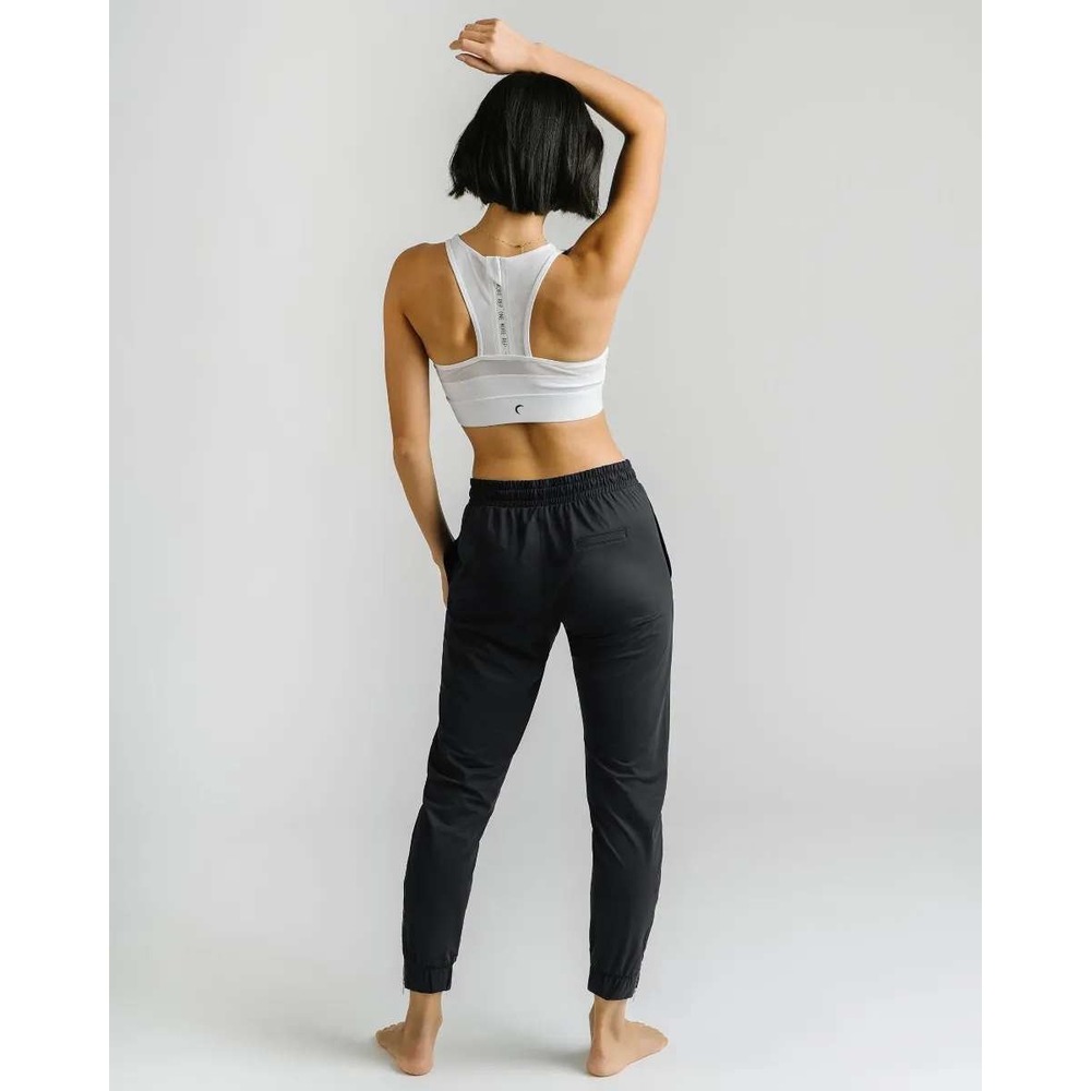 ZYIA Black Everywhere Zipper Jogger Slim tapered fitLow-profile hip pockets XL - Picture 5 of 15